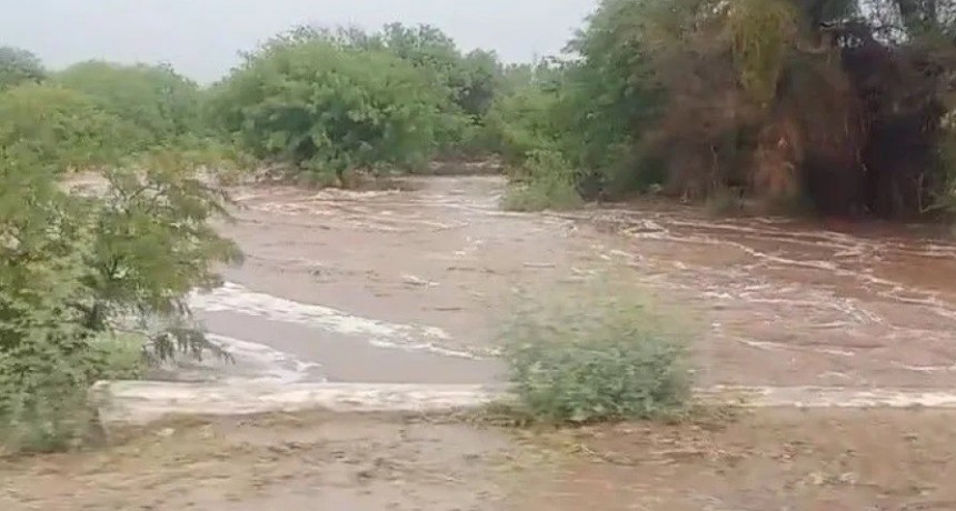 El COE La Rioja recomienda precauci&oacute;n en Ruta N&deg;75 por crecidas de los r&iacute;os
