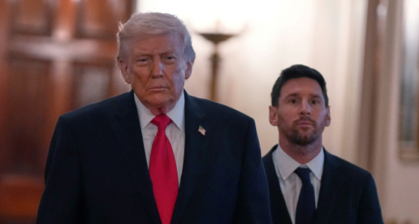 Messi y Trump en la Casa Blanca: homenaje al Inter Miami campe&oacute;n y bromas sobre Pel&eacute;