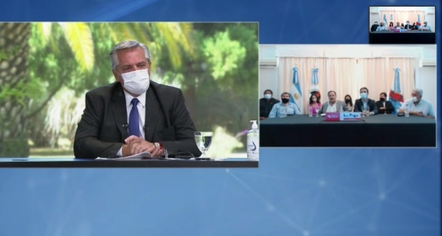 Quintela, junto a Alberto Fernández, anunciaron el inicio de la pavimentación en ruta 76