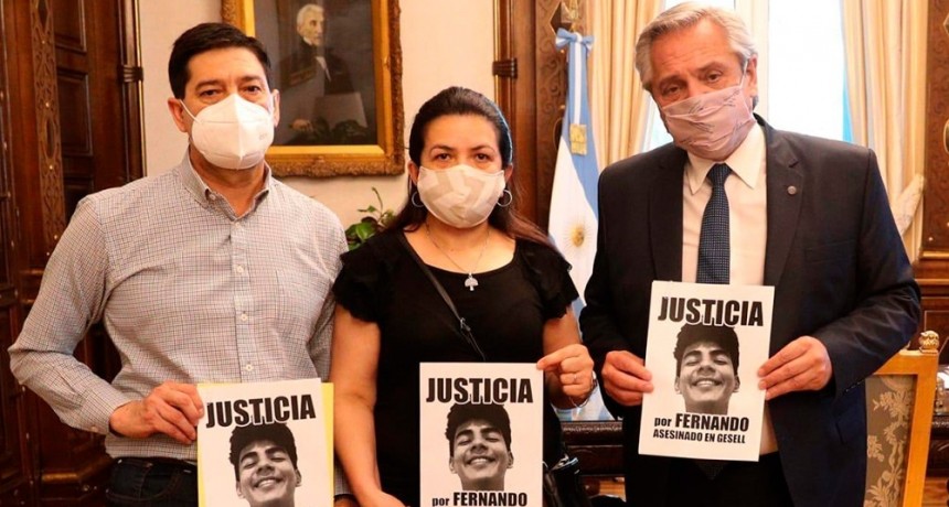 Alberto Fernández recibió a los padres de Fernando Báez Sosa