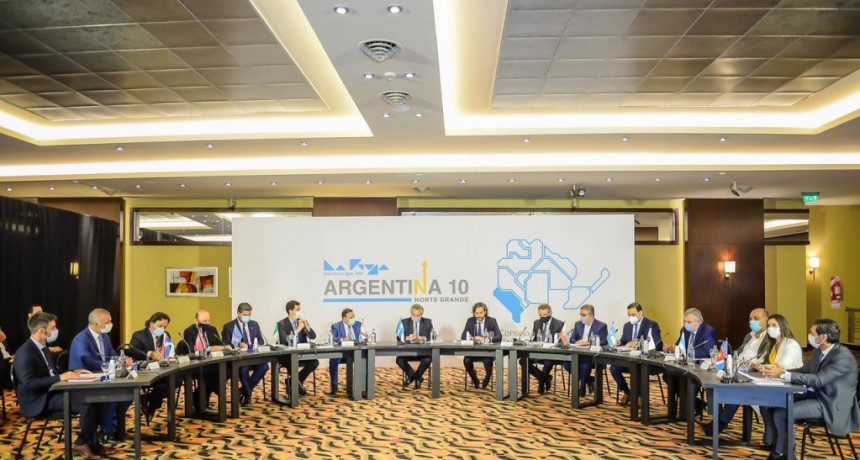  Chilecito: El Presidente Alberto Fernández  se reunió con los gobernadores del Norte Grande