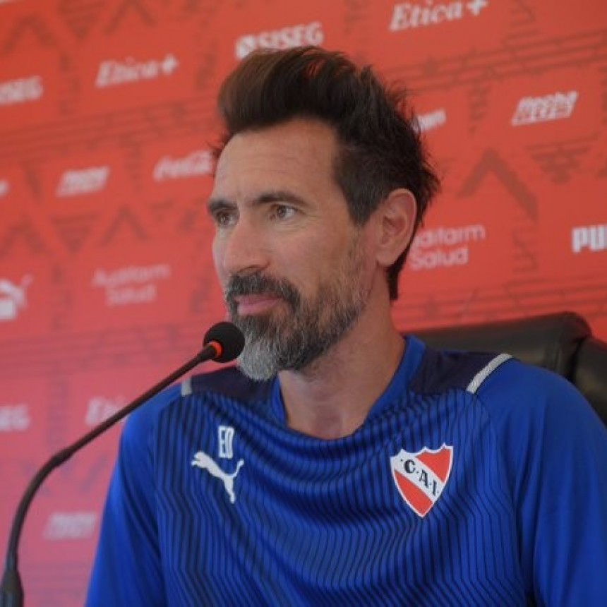 Eduardo Domínguez valoró el trabajo de Falcioni en Independiente
