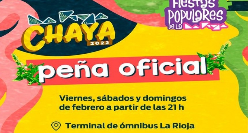 Invitan a la Peña Oficial Chaya 2022