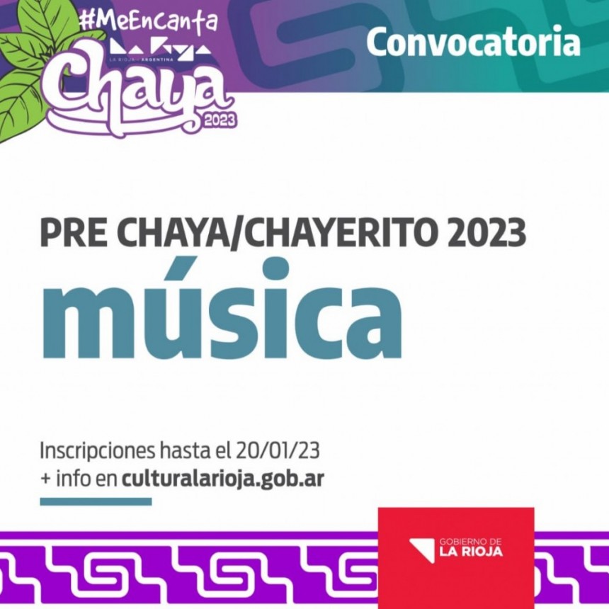  Continúa abierta la convocatoria para Pre Chaya y Chayerito 2023