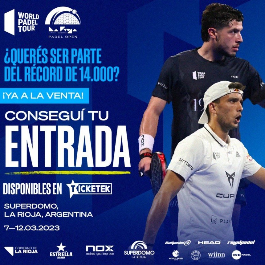  La Rioja Padel Open: Arrancó la venta de entradas