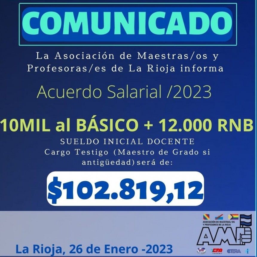 AMP aceptó la propuesta salarial del gobierno