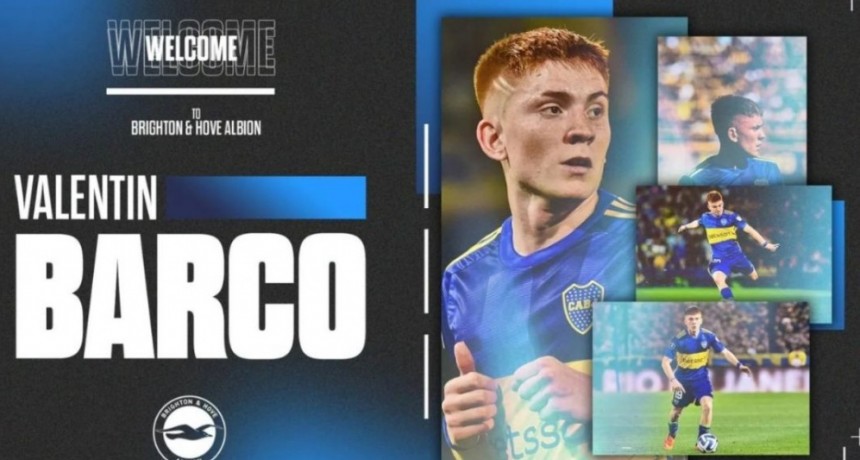 Valentín Barco fue presentado en el Brighton de Inglaterra