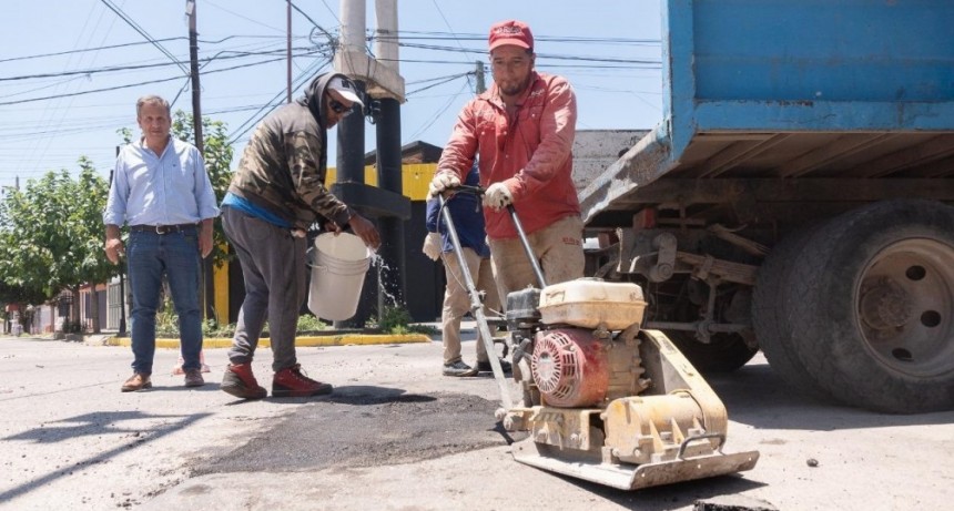 Intenso plan de bacheo del Municipio capitalino