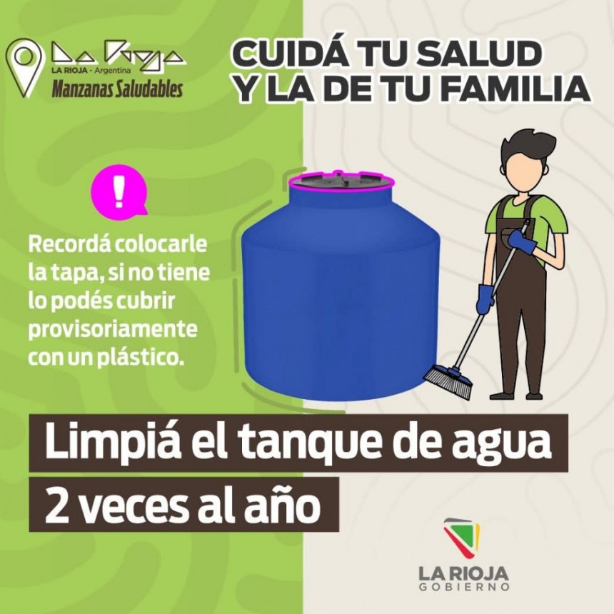 Brindan recomendaciones sobre el cuidado y limpieza de los tanques de agua en viviendas