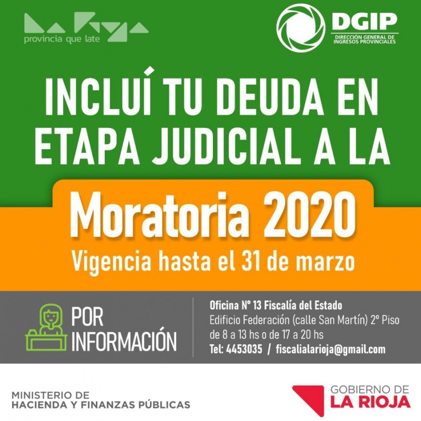 DGIP: deudas en etapa judicial podrán adherirse a la moratoria 2020