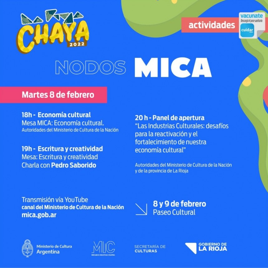La Rioja Chaya 2022: Mañana dan comienzo los NODO/MICA