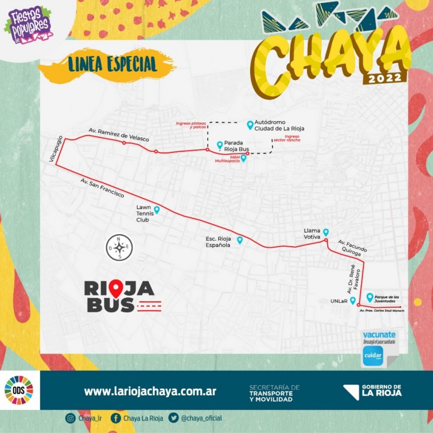 Rioja Bus tendrá recorrido especial por una nueva edición de la Chaya 