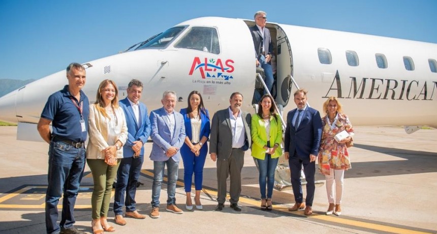 Quíntela recibió el primer vuelo de la empresa 