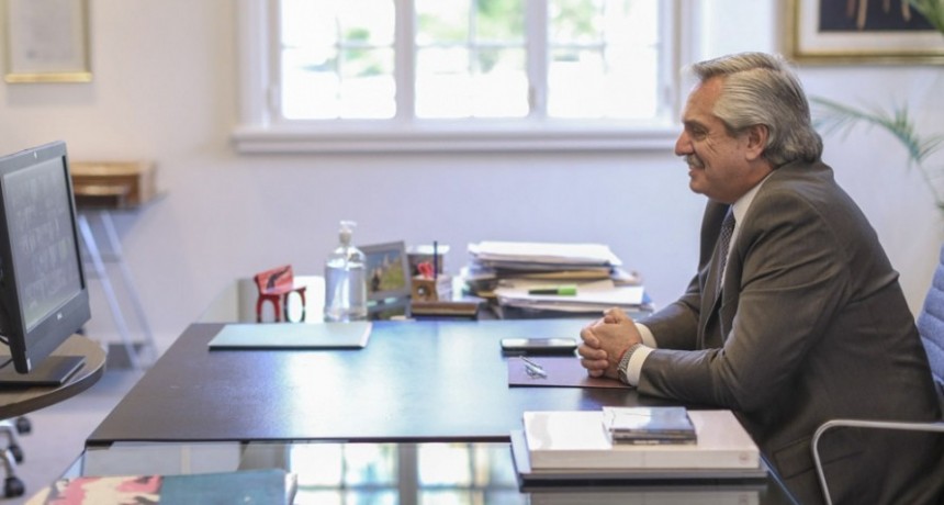 Alberto Fernández mantuvo un encuentro virtual con Michelle Bachelet