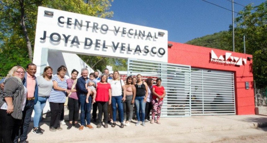 Armando Molina participó de la inauguración de las obras en el nuevo centro vecinal 