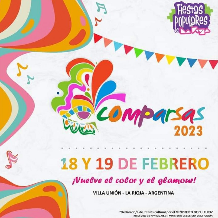 Se viene una nueva edición del Festival Provincial del Carnaval y las Comparsas en Villa Unión
