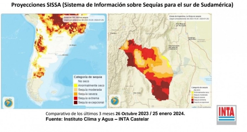 Más de 1 millón 100 mil hectáreas son afectadas por la sequía extrema en Los Llanos y Capital