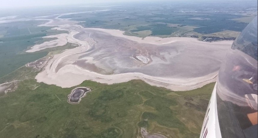 La laguna de Melincué se redujo 10 veces y la de Gómez está completamente seca