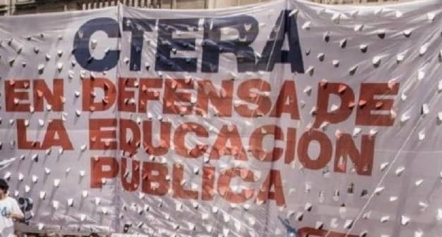 La CTERA convocó a un paro nacional el próximo lunes