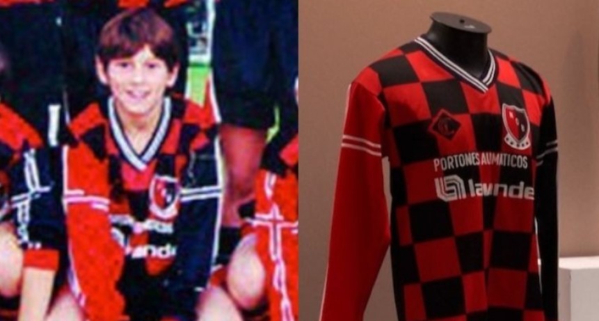 Newells: Subastan una camiseta de Messi de su paso por el club