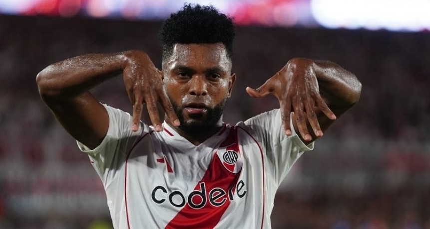 Borja le dió el triunfo a River Plate ante Lanús