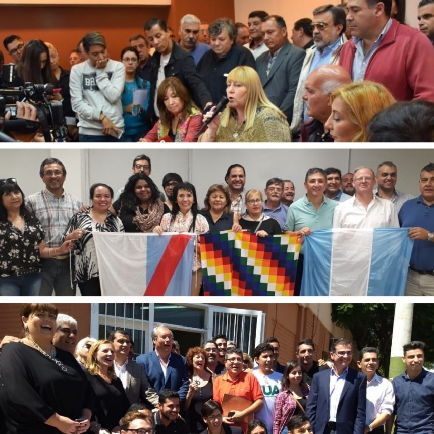 Con algunas novedades se presentaron los frentes electorales de cara al 12 de mayo