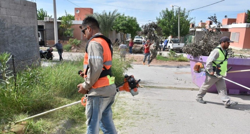 Municipalidad de La Rioja trabajó en zona del Yacampis