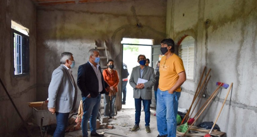 El Gobierno Provincial contribuye con la construcción de un SUM en el barrio San Vicente