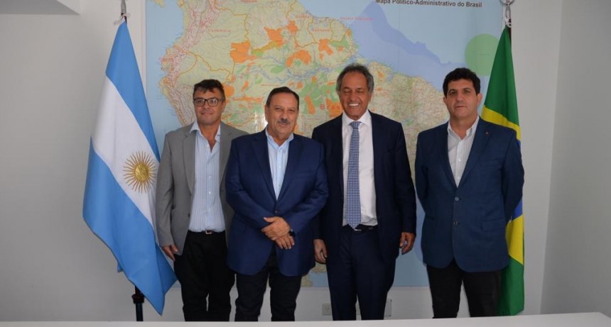 Por gestiones de Quintela ante el embajador Scioli, La Rioja expondrá sus productos en Brasil 