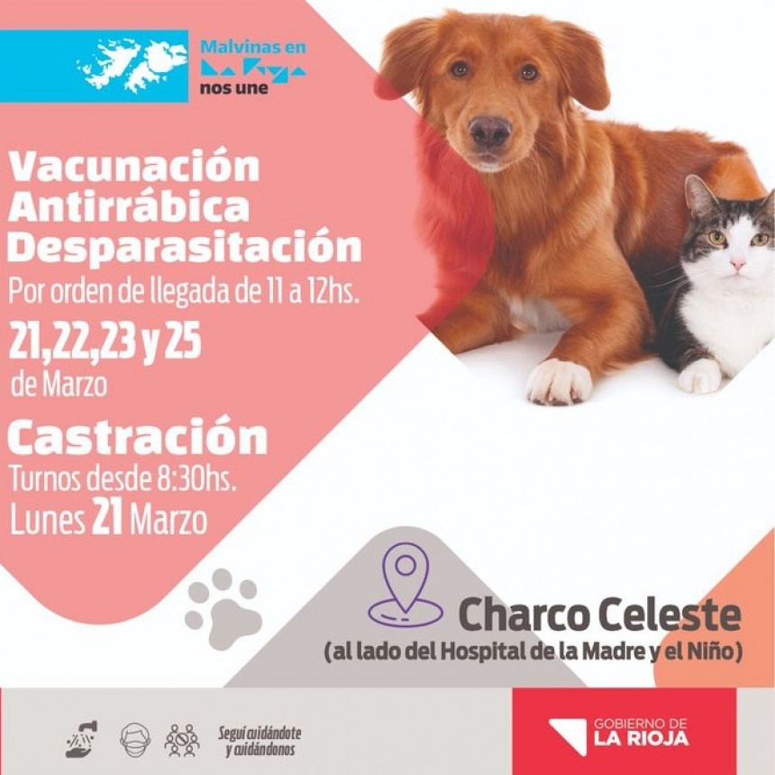 Continúa la campaña de vacunación antirrábica y desparasitación