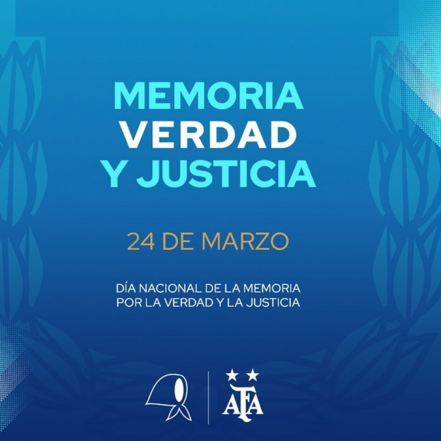 Los clubes de fútbol argentino se sumaron al Día de la Memoria