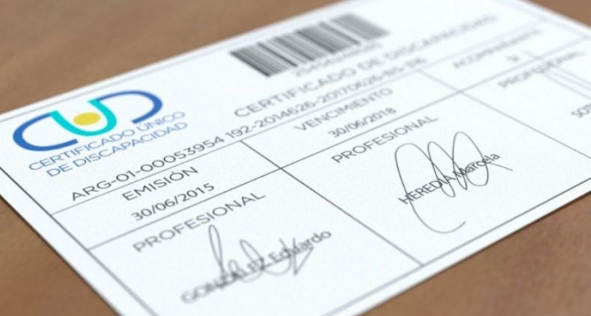 Los Certificados de Discapacidad ya no tendrán vencimiento