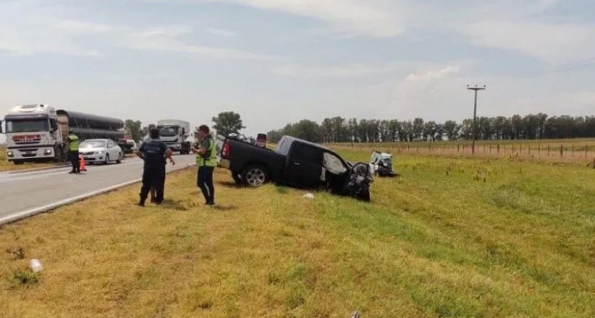 El hijo de Ramón Diaz se accidentó en la ruta nacional 5: falleció su esposa