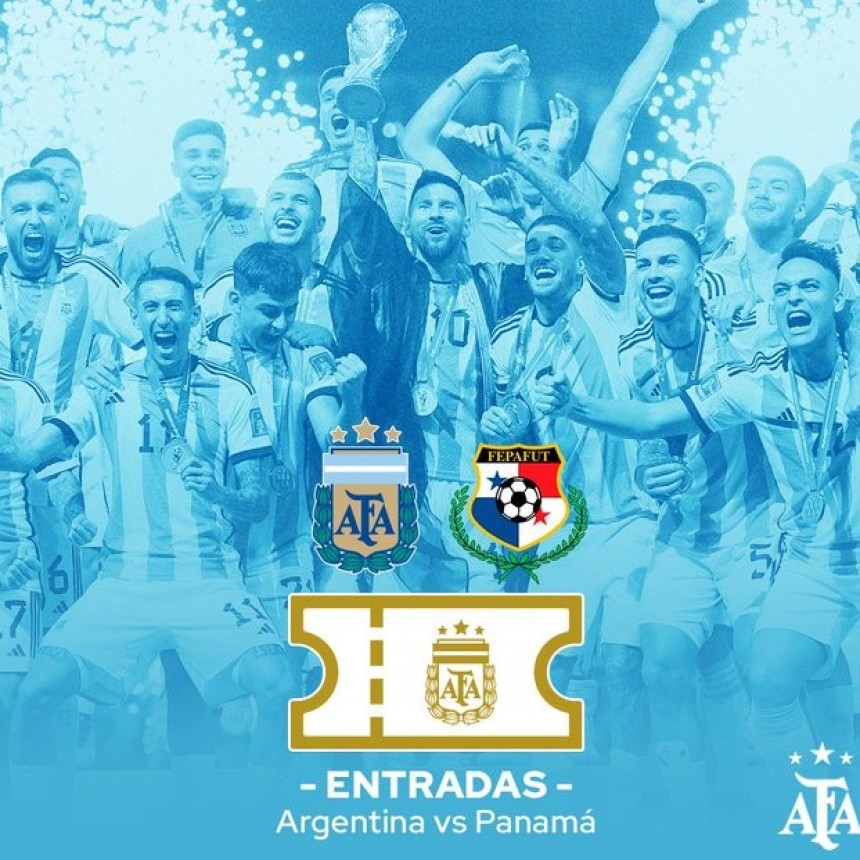 Comienza la venta de las entradas para el amistoso Argentina-Panamá