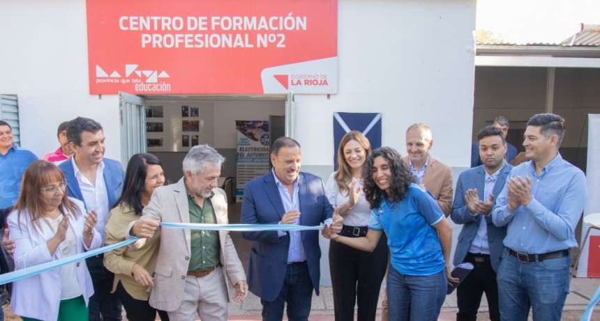 Quintela inauguró el Centro de Formación Profesional N° 2 