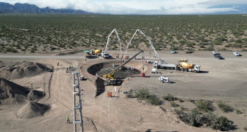 El Parque Eólico Arauco inició obras de hormigonado para instalación de nuevos aerogeneradores
