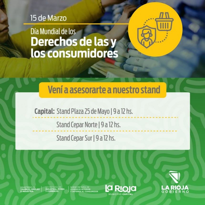 Hoy es el Dia Mundial de los Derechos de las y los consumidores
