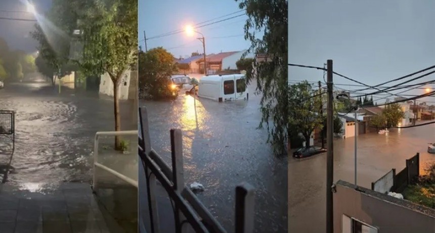 Bahia Blanca: temporal, evacuados y suspensión de clases 