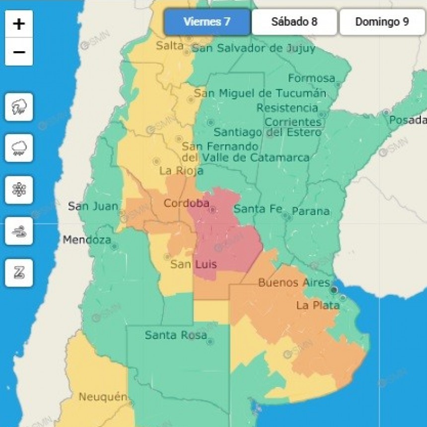  Rige alerta amarilla y naranja por lluvias en La Rioja y otras provincias