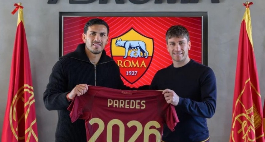 La Roma lo tendrá a Paredes hasta el 2026
