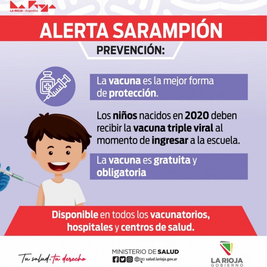 Sugieren la vacunación contra el sarampión en La Rioja