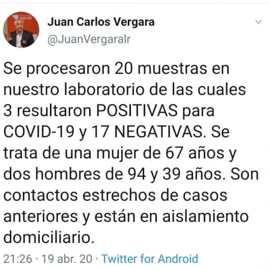 Se confirman 3 nuevos casos de coronavirus en La Rioja