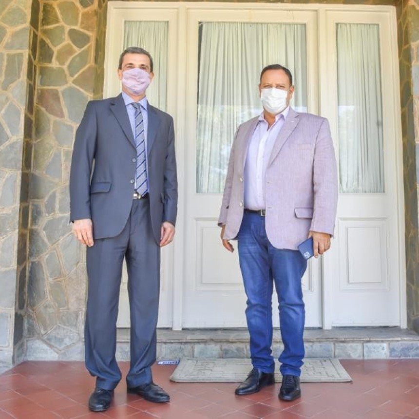 Quintela se reunió con el senador Guerra