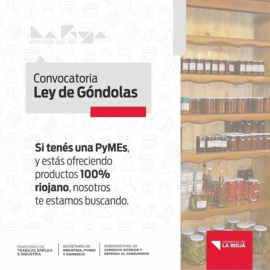 Convocatoria para PyMEs y productores riojanos