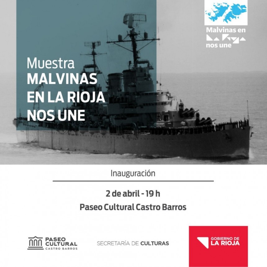 Invitan a la inauguración de la Muestra “Malvinas en La Rioja nos une”