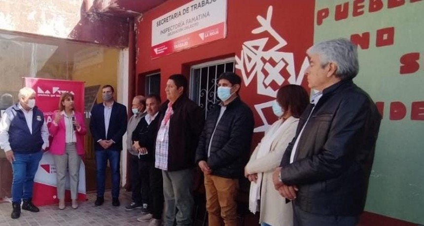 La Secretaría de Trabajo inauguró oficinas en Chilecito y Famatina