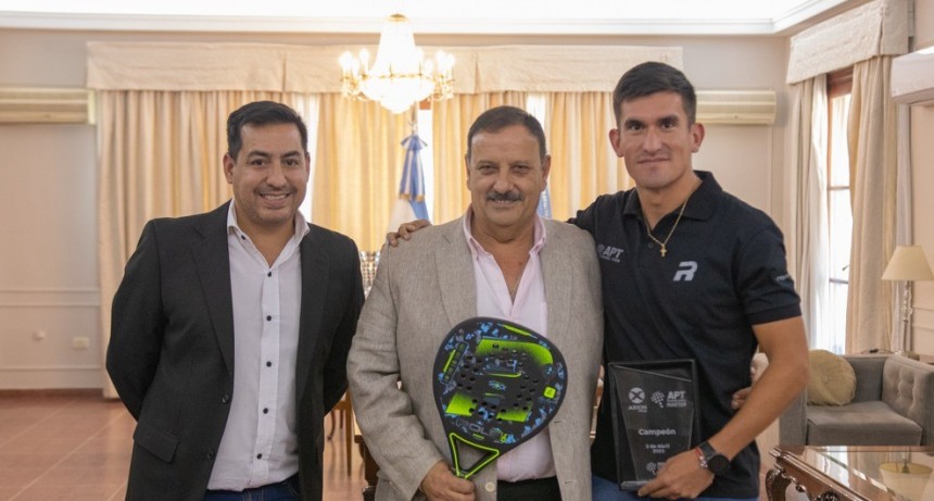 Quintela recibió al riojano Pablo Barrera, campeón de la APT Buenos Aires Máster