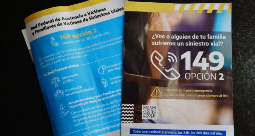 Se realizó la presentación de la linea 149, asistencia a las victimas y familiares de siniestros viales