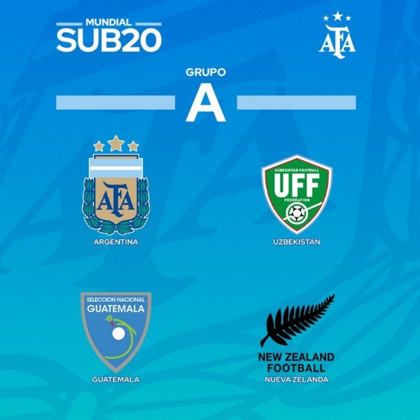  Mundial Sub 20: Argentina ya conoce a sus rivales 