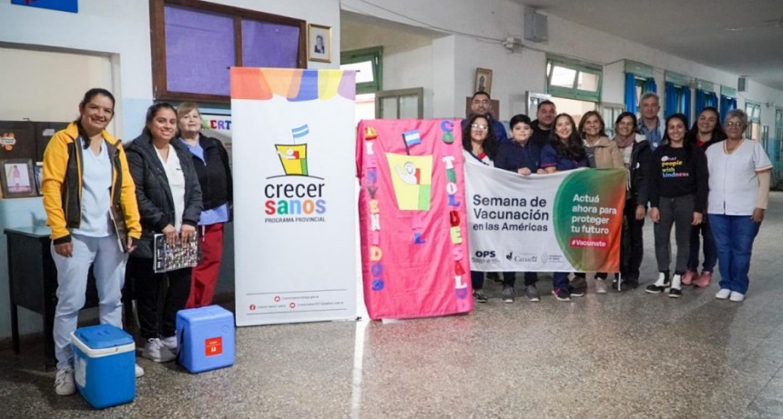 Campaña de vacunación en Patquia